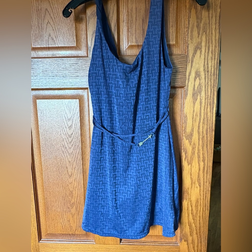 Tuckernuck Navy Textured Midi Dress
